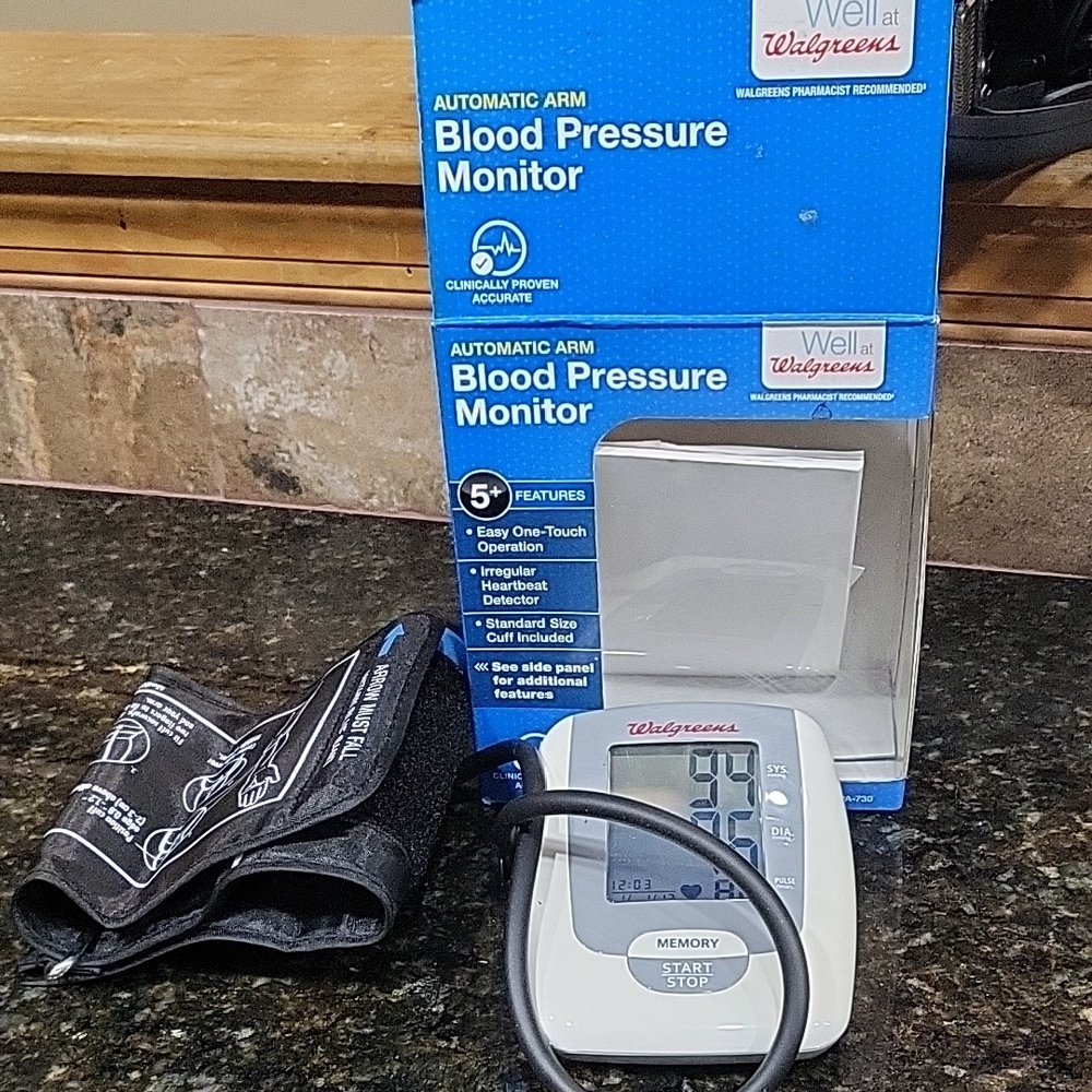 Walgreens Automatic Arm Blood Pressure Monitor - Black